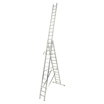 Escalera de aluminio Krause 3×14 (10,09 m)
